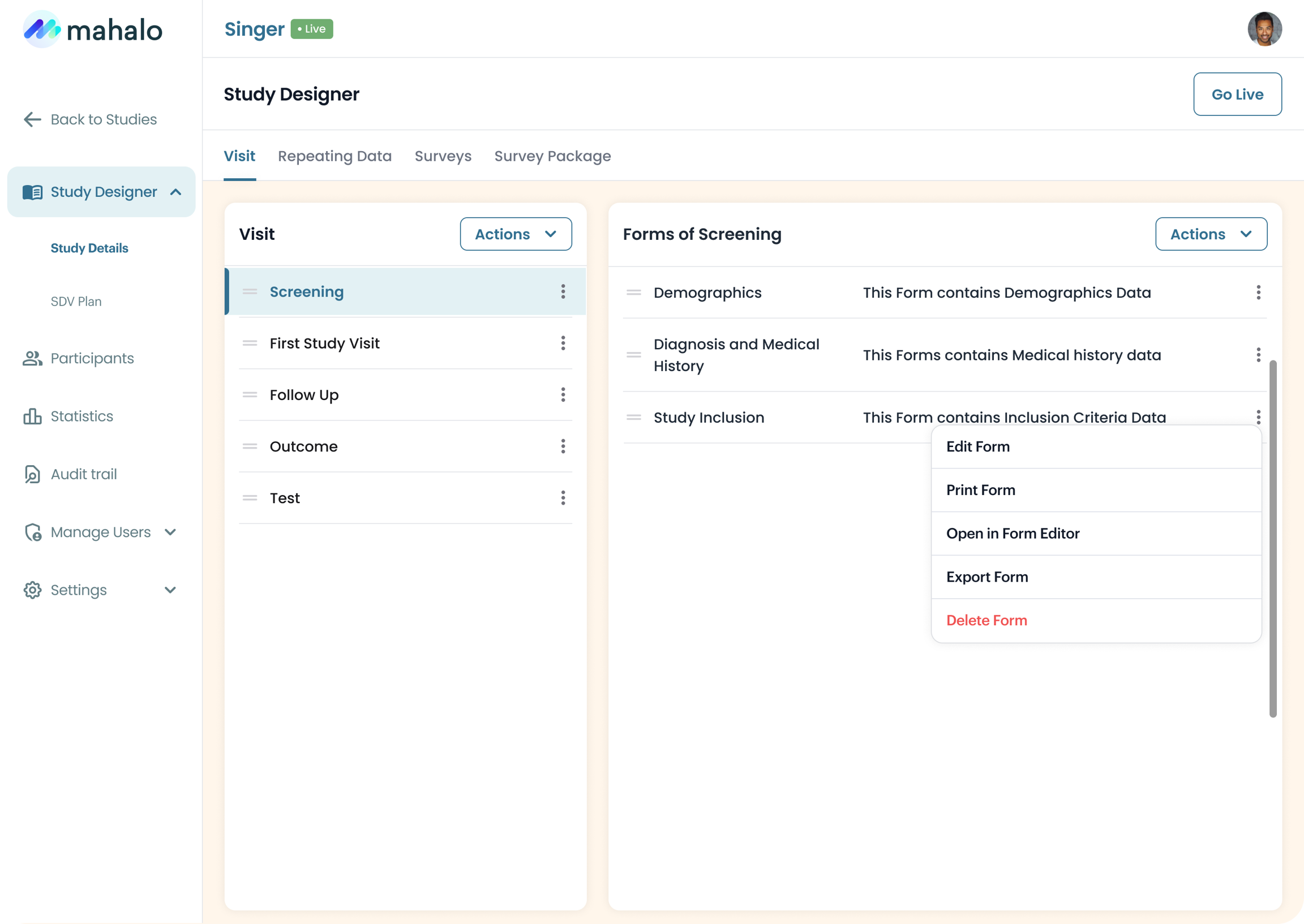 Mahalo Research visualization